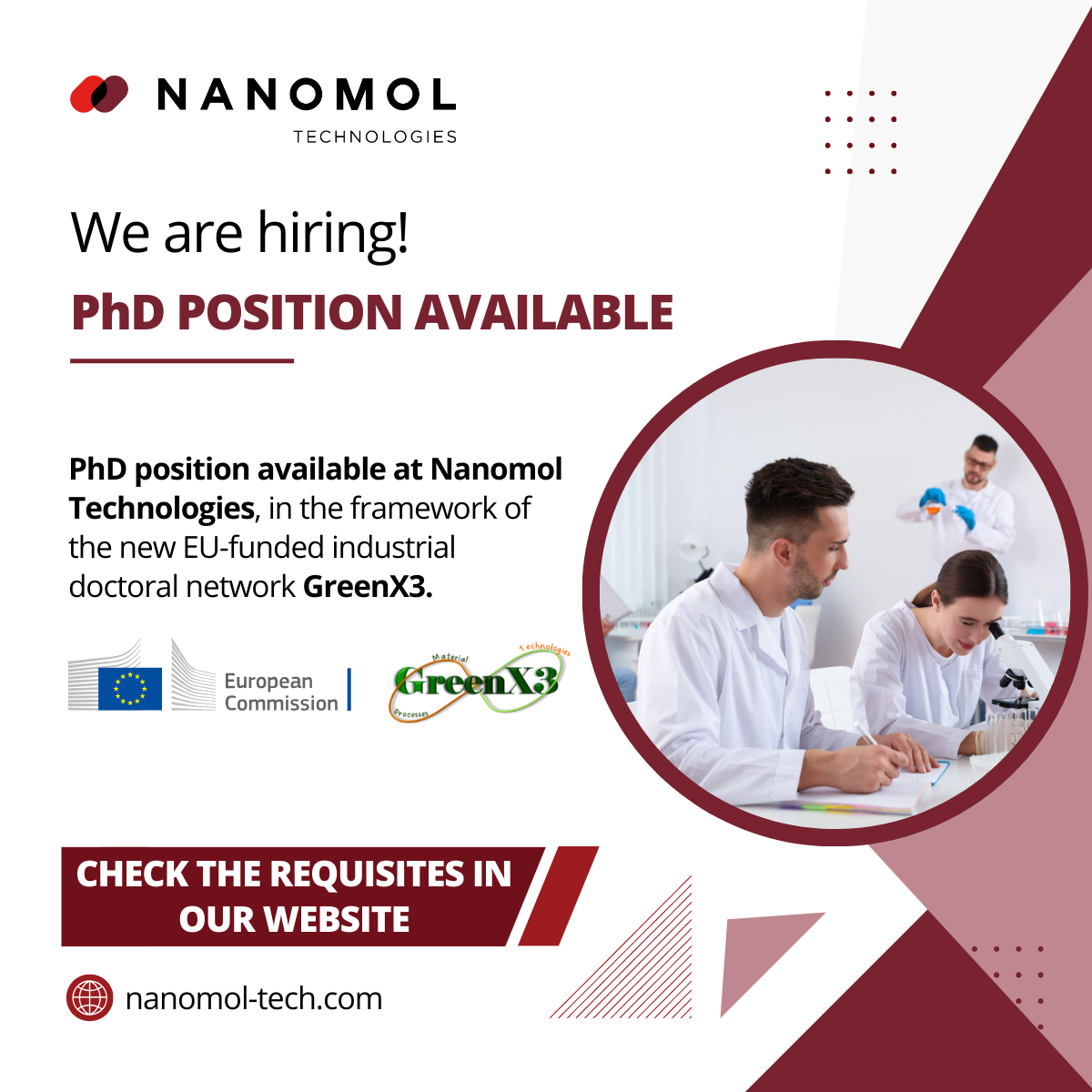 PhD POSITION AVAILABLE